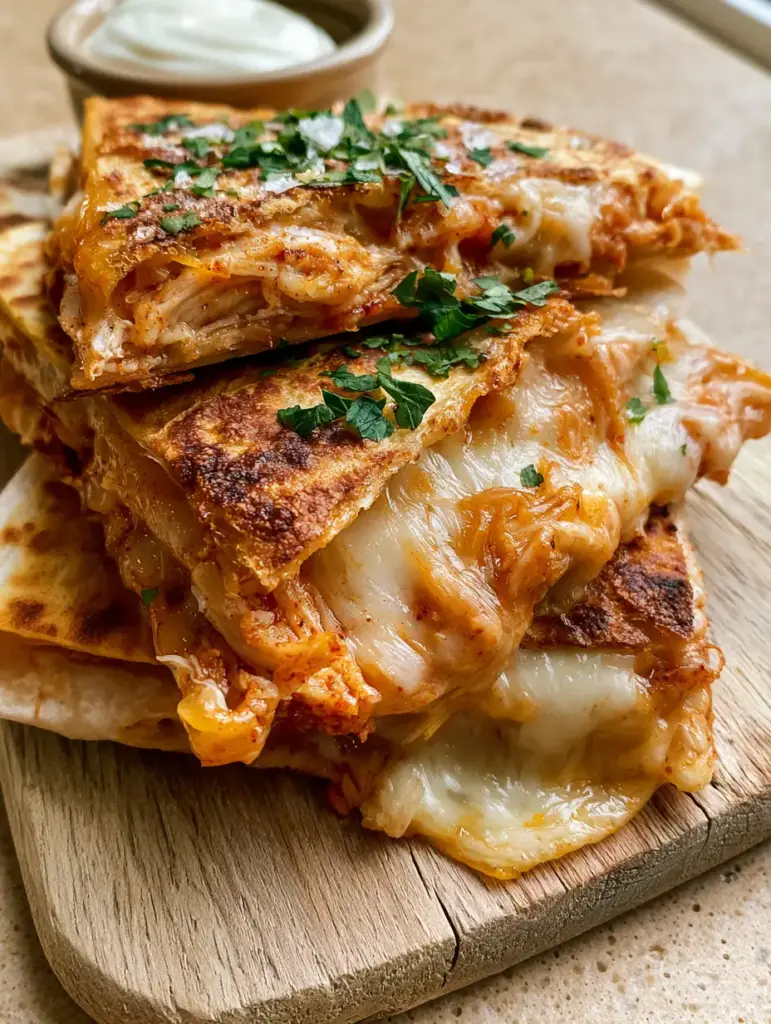 Chicken Quesadilla Recipes: The Ultimate Crispy, Charred, and Cheesy Guide 1 Close up of oozing melted monterey jack and sharp cheddar cheese inside a toasted tortilla.