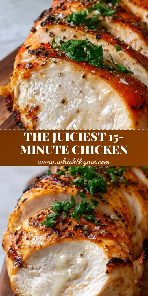 Air Fryer Chicken Breast: The Ultimate Juicy & Golden Guide 3 A close-up of sliced golden-brown Air Fryer Chicken Breast on a walnut board with glistening juices and fresh parsley.